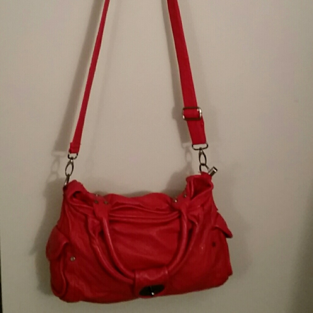 Vegan leather urban outfitters red bag